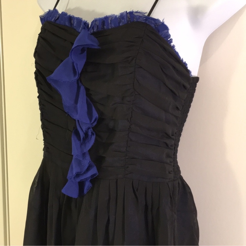 Womens or juniors black and blue fancy dress size medium juniors or womens